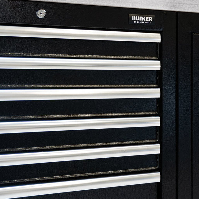 Draper Tools Bunker Modular Floor Cabinet 7 Drawer Steel 680mm Soft-Close