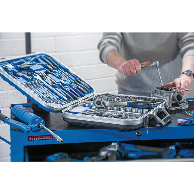 Draper Expert 127 Piece Mechanic's Tool Kit with Lockable Case and Sockets