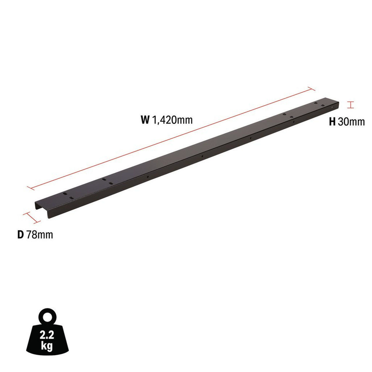 Draper Tools Bunker Modular Double Wall Bracket Premium Steel 10-Year Warranty