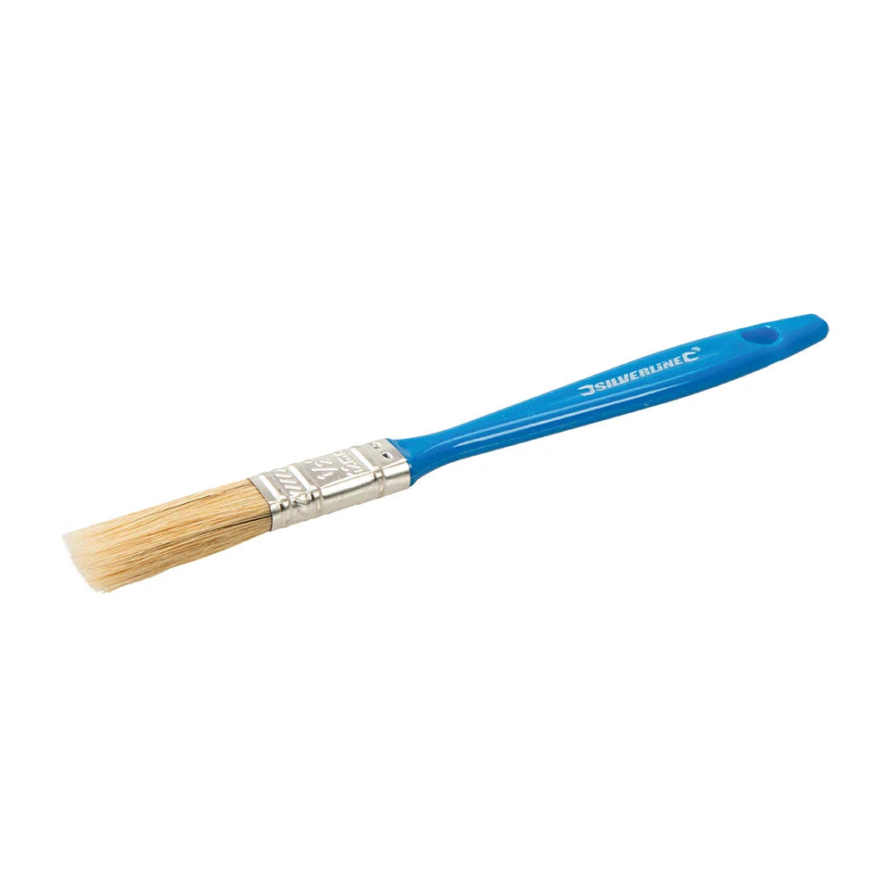 Silverline 12mm Disposable Paint Brush Pure Bristles Polymer Handle
