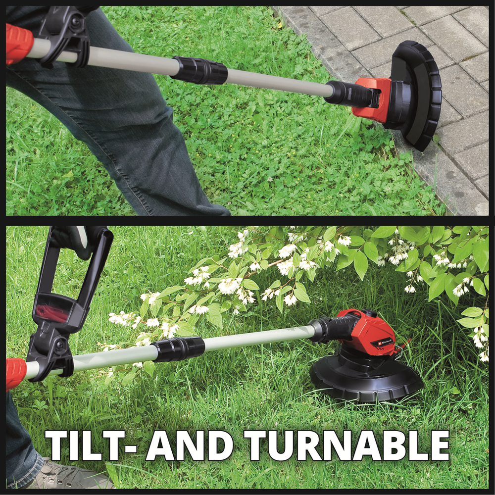 Einhell GE-CT 18 Li-Solo 18V Cordless Grass Trimmer 24cm Telescopic Handle
