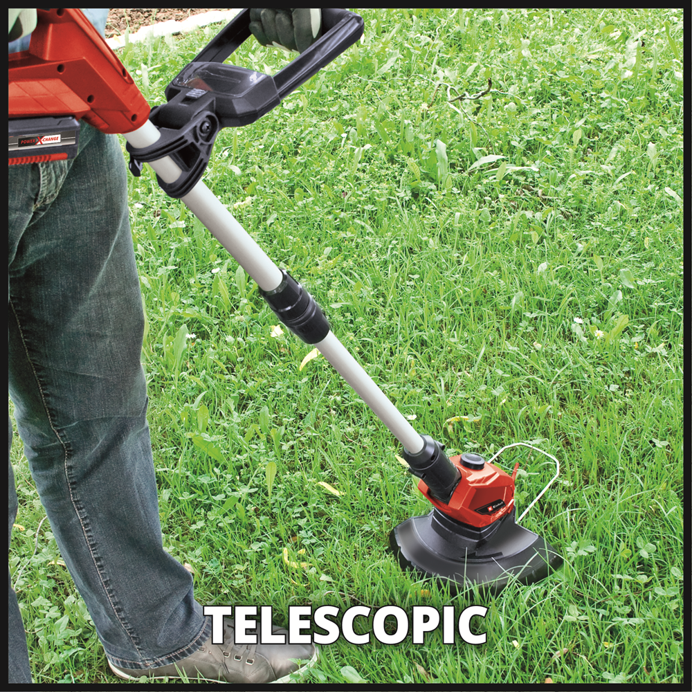 Einhell GE-CT 18 Li-Solo 18V Cordless Grass Trimmer 24cm Telescopic Handle