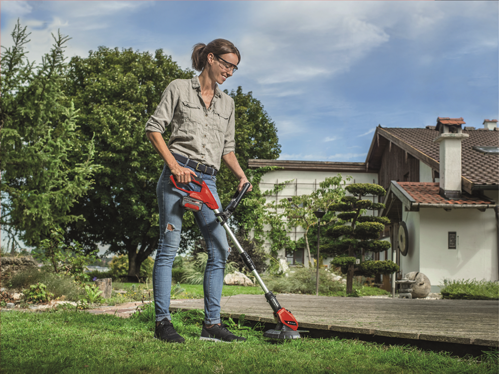Einhell GE-CT 18 Li-Solo 18V Cordless Grass Trimmer 24cm Telescopic Handle