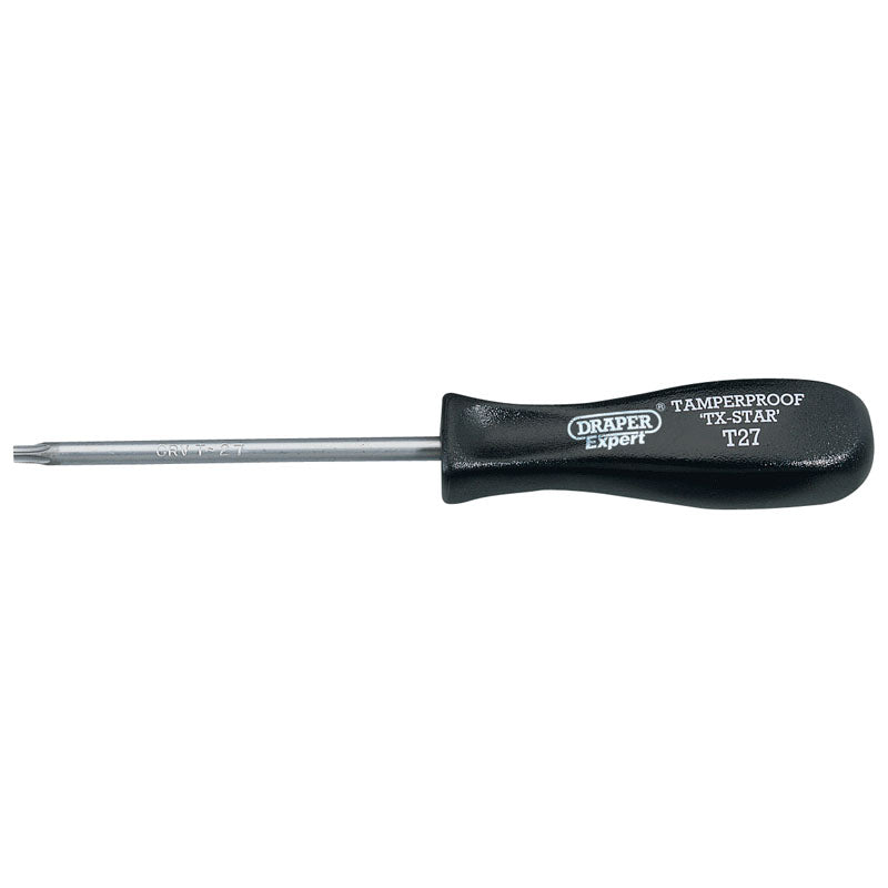 Draper TX-STAR Security Screwdriver T27T 100mm Satin Chrome Blades