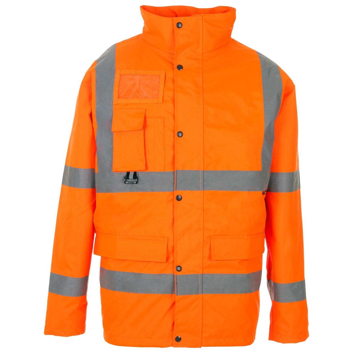 Supertouch Hi Vis Orange Breathable Jacket Waterproof with Interactive Zip