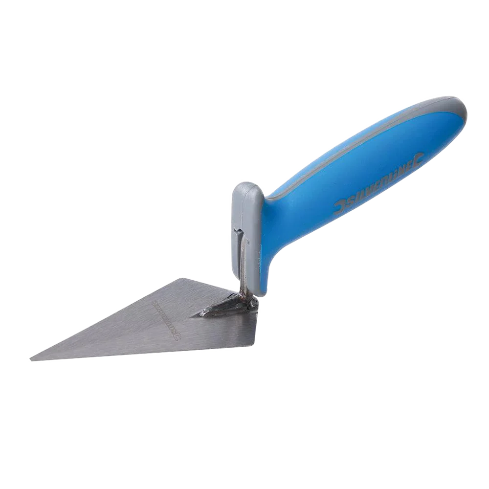 Silverline Soft-Grip Pointing Trowel 125x65mm Hardened Steel for Brick Paving