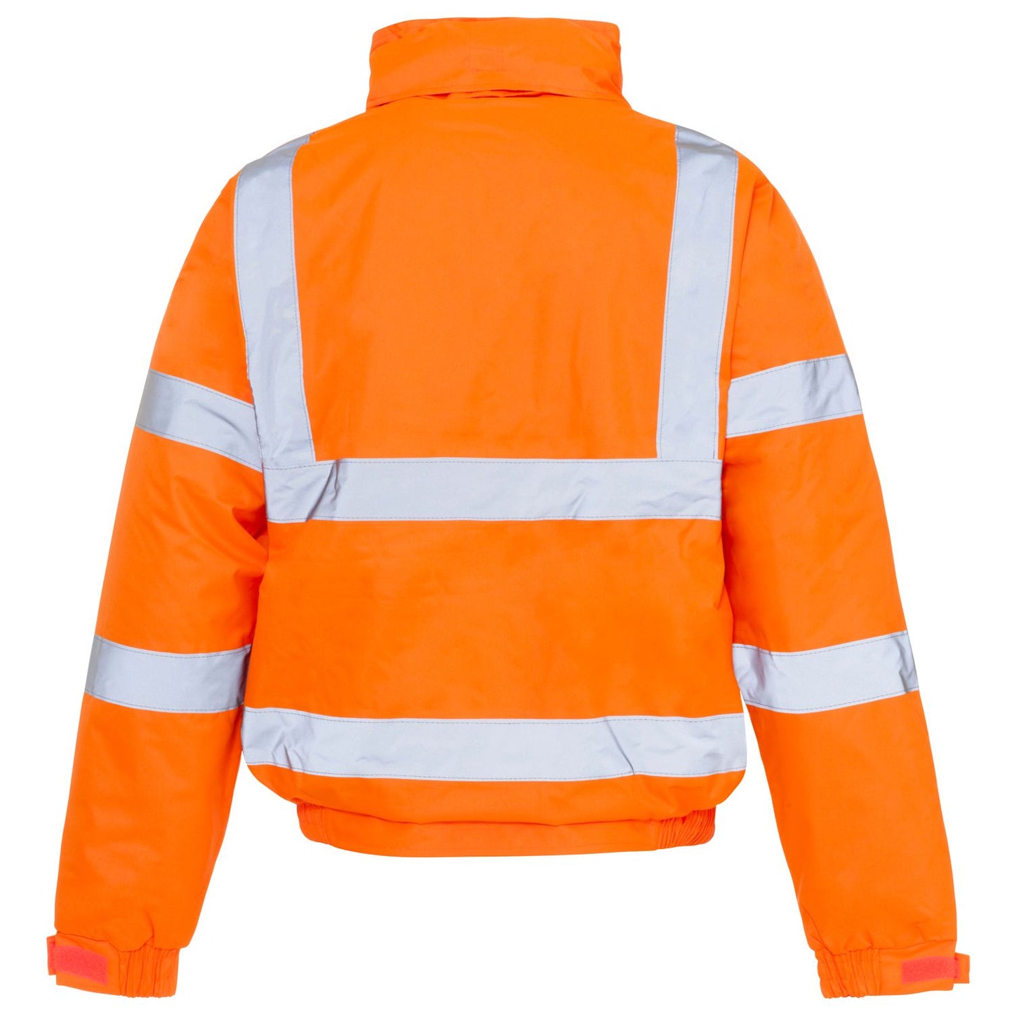 Supertouch Hi Vis Orange Storm Bomber Jacket with Fleece Lining and Hood