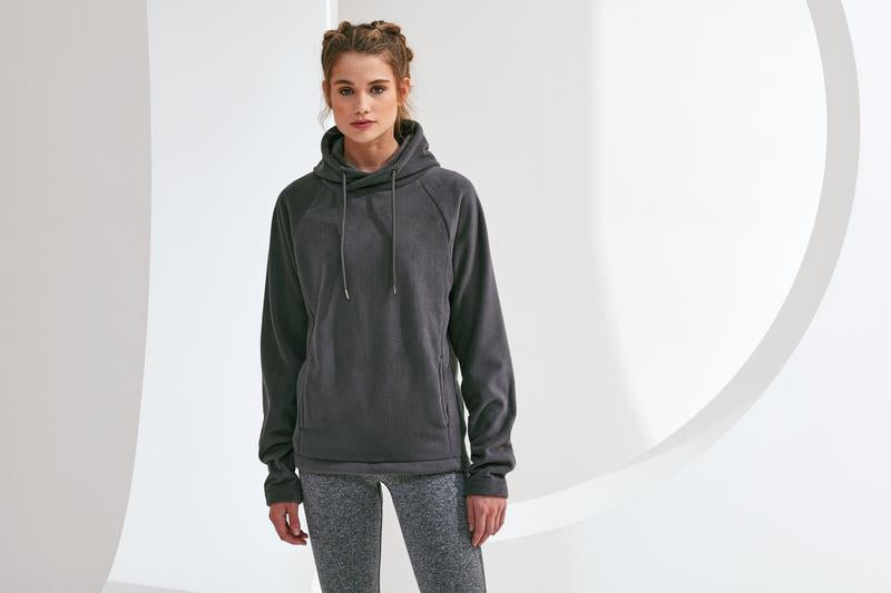 TriDri Microfleece Hoodie with Concealed Pockets and Adjustable Hem - Soft Fit