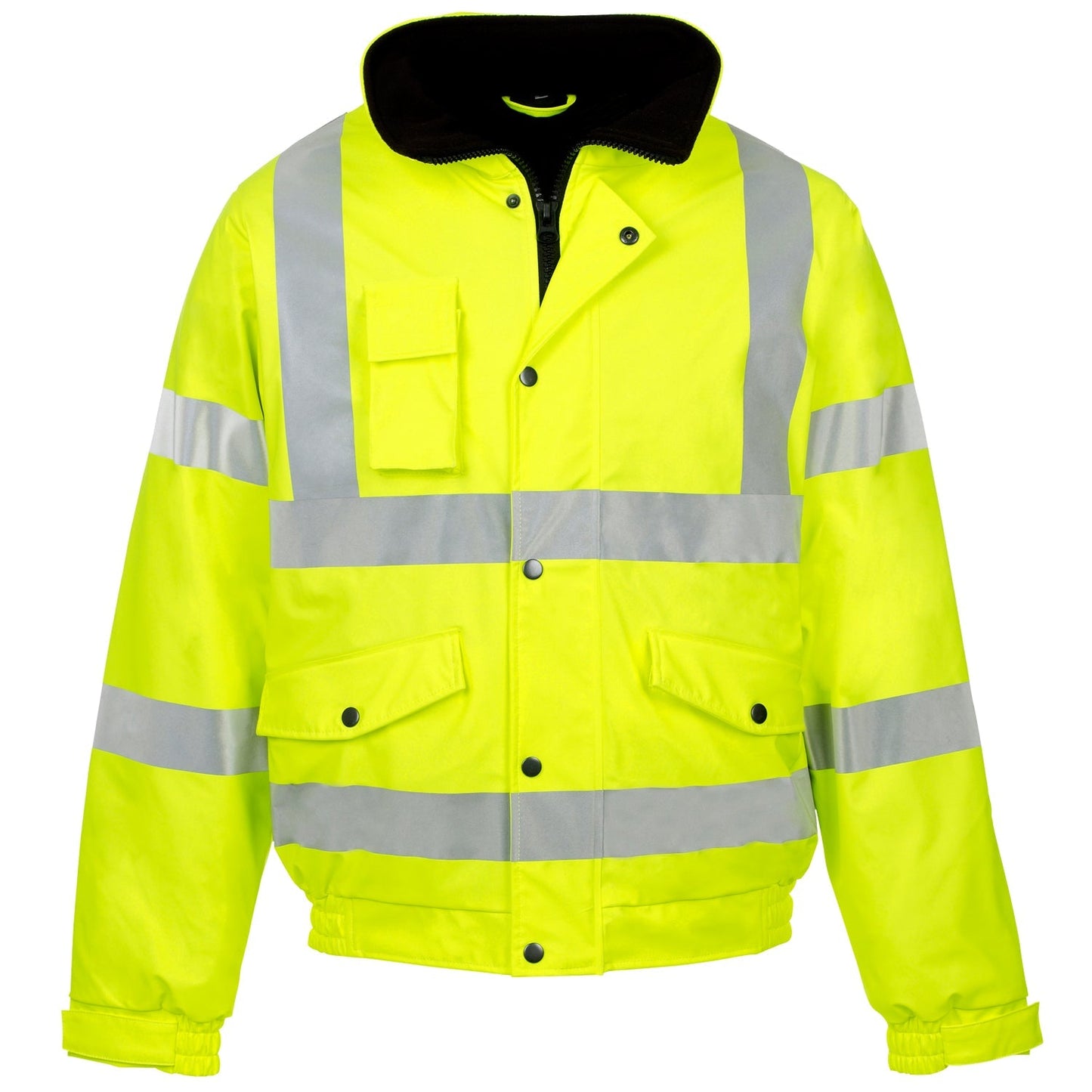 Stormflex Hi Vis Yellow Waterproof Bomber Jacket Breathable Heavy-Duty Zip