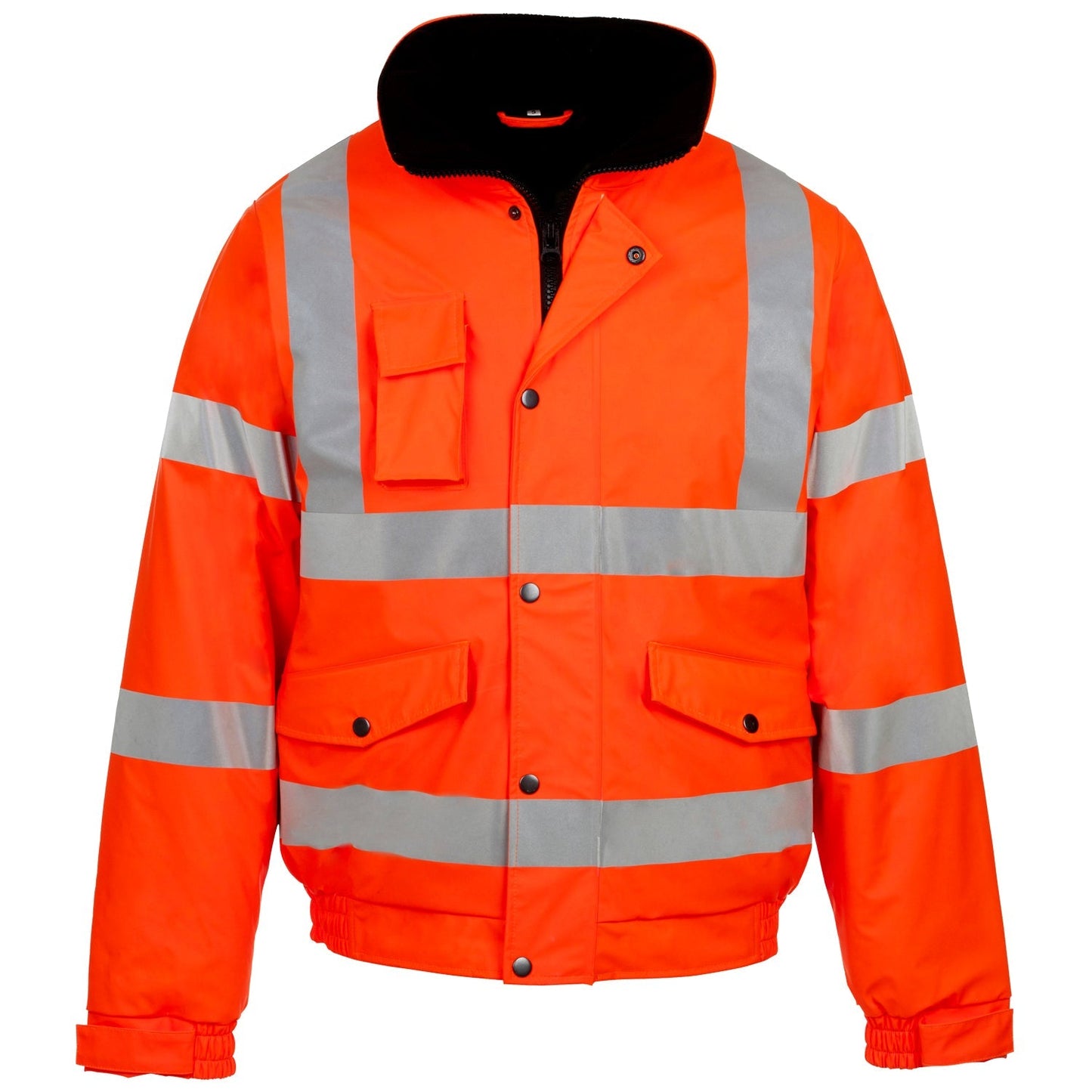 Stormflex Hi Vis Orange PU Bomber Jacket Waterproof Breathable Heavy-Duty