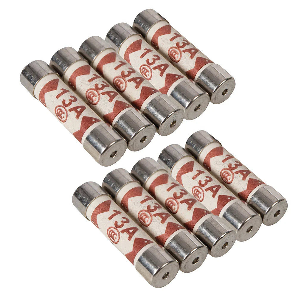 Powermaster 10 Pack 13A Fuses ASTA Approved BS1362 Circuit Protection