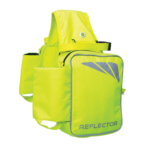HY Horse Equestrian Reflector Saddle Pannier Waterproof Zipped Storage Pockets