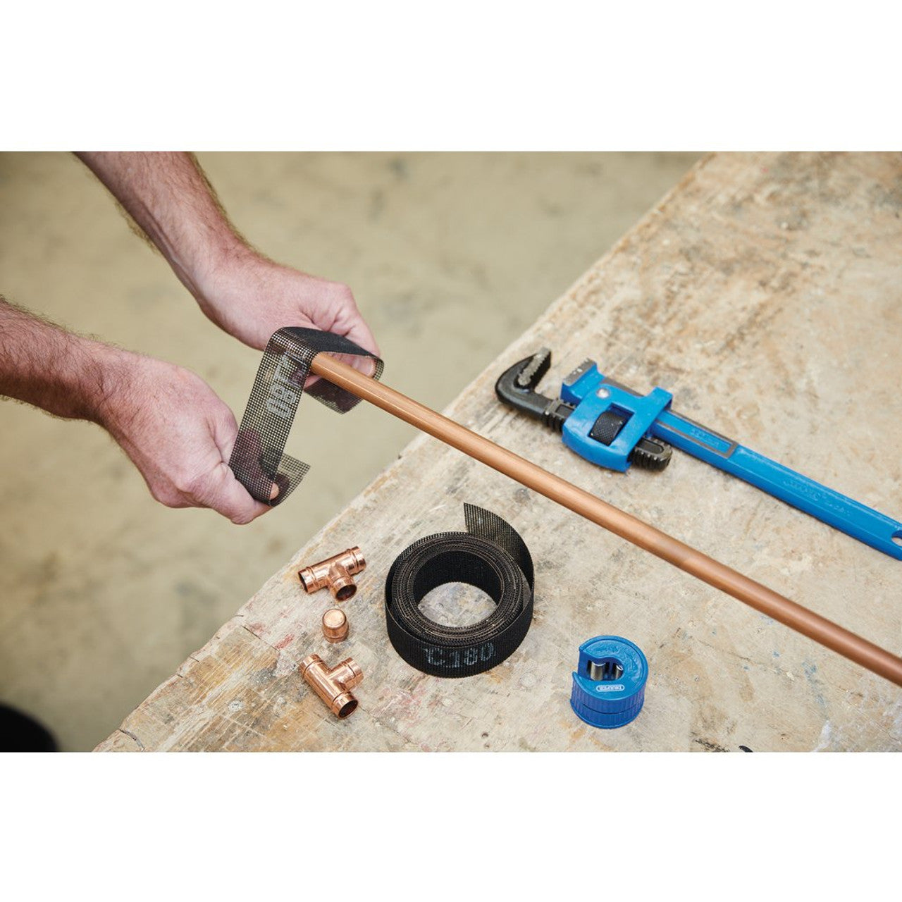 Draper Tools Silicon Carbide Abrasive Roll 38mm x 5M 180 Grit Wet/Dry Use