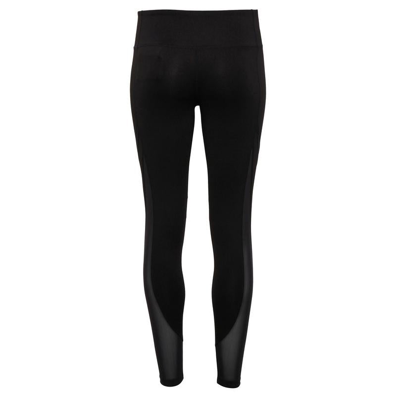 TriDri Women's Full-Length Mesh Tech Panel Leggings Breathable Stretchy Fit