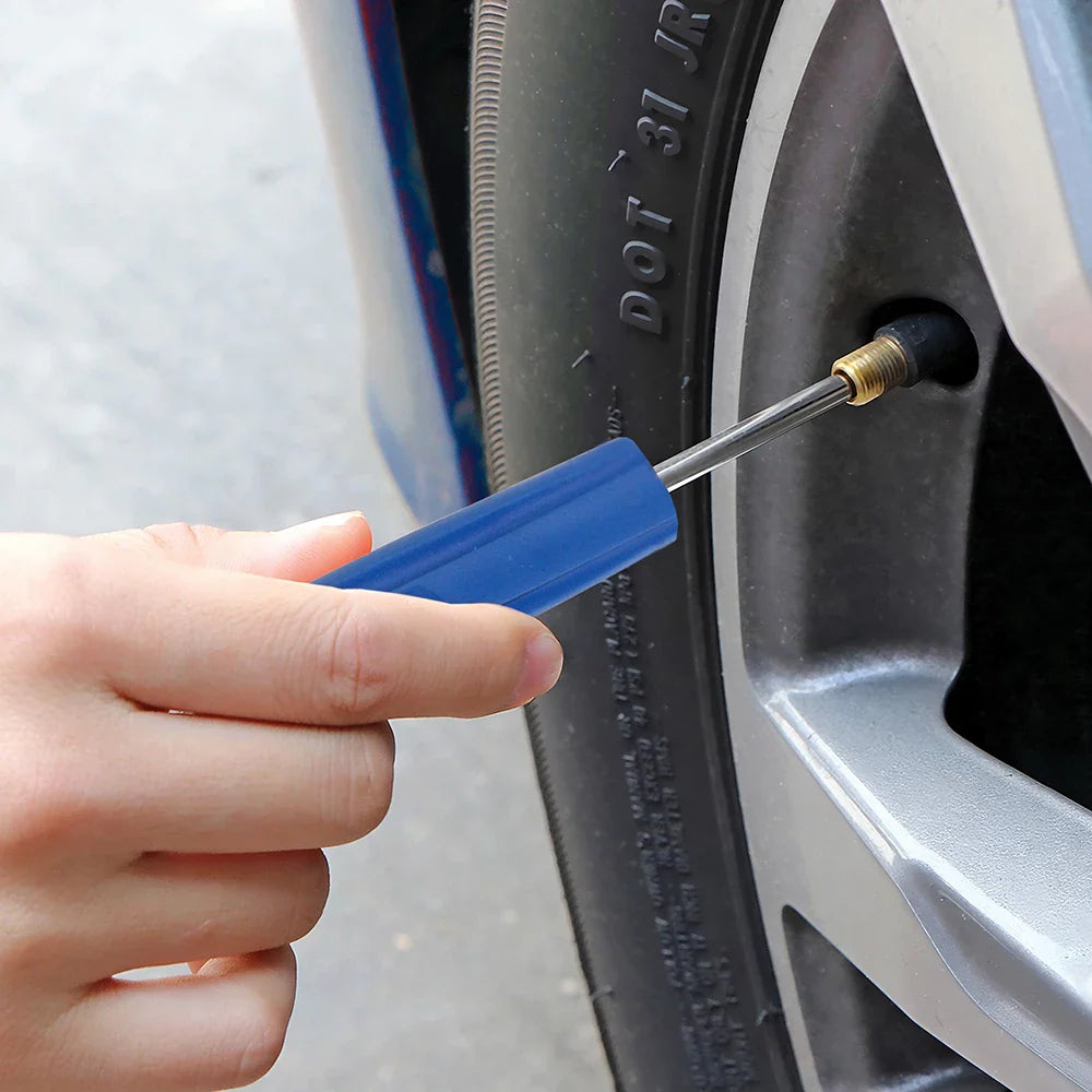 Silverline Tyre Valve Core Remover Tool with Durable Handle and Steel Shaft