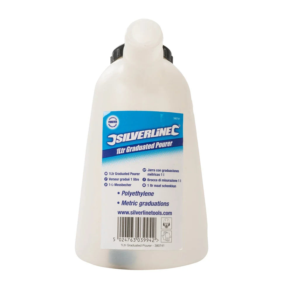 Silverline 5L Graduated Pourer with Flexible Spout and Screw-Top Lid