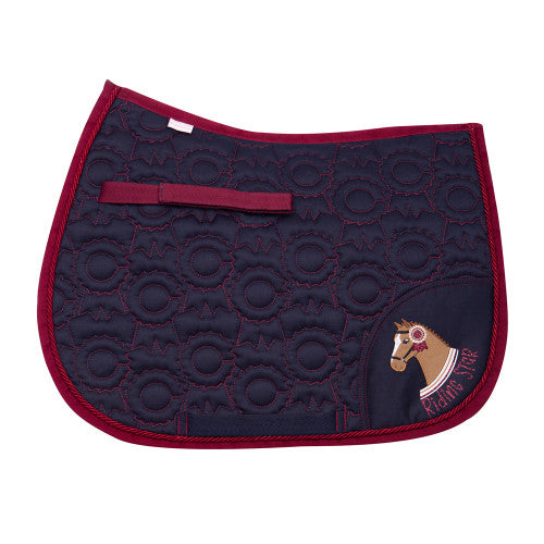 Little Rider Horse Riding Star Collection Saddle Pad with Applique Design