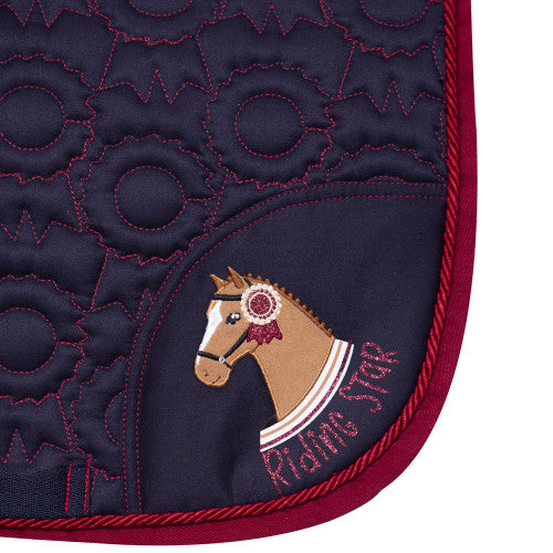 Little Rider Horse Riding Star Collection Saddle Pad with Applique Design