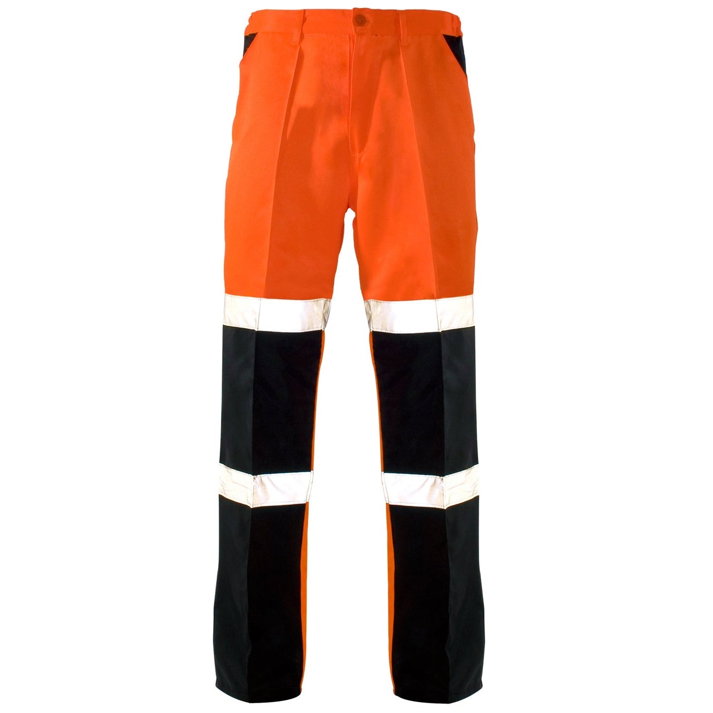 Supertouch Orange Ballistic Trousers Long Polycotton Reflective Workwear