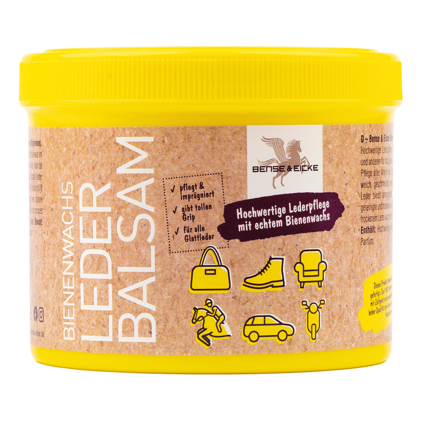 Bense & Eicke Horse Beeswax Leather Balsam for Smooth Leather Care