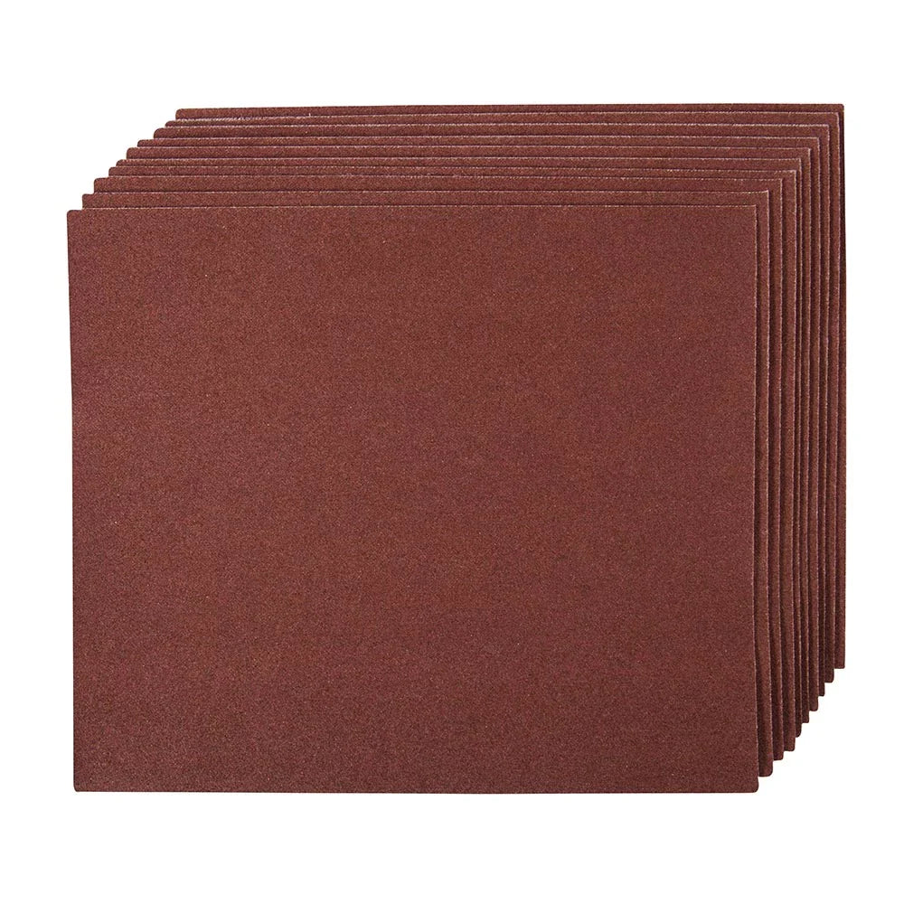 Silverline 10 Pack Emery Cloth Sheets 60 Grit 230x280mm for Metal Sanding