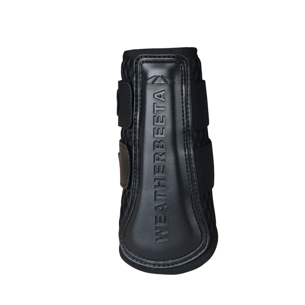 Weatherbeeta Tough-Tec Mesh Brushing Boots #colour_black-black