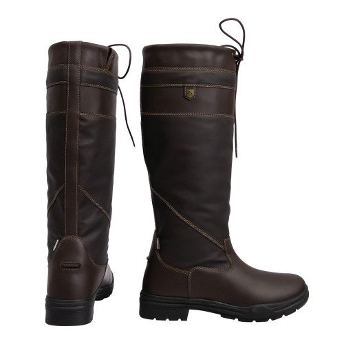 HY Equestrian Tideswell Childrens Country Boot S Waterproof Leather Outdoor