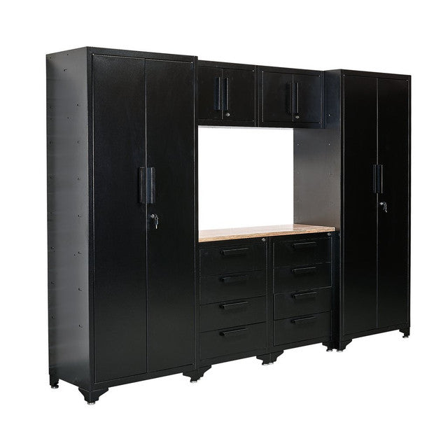 Draper Tools Double Garage Workstation with Lockable Cabinets and Drawers