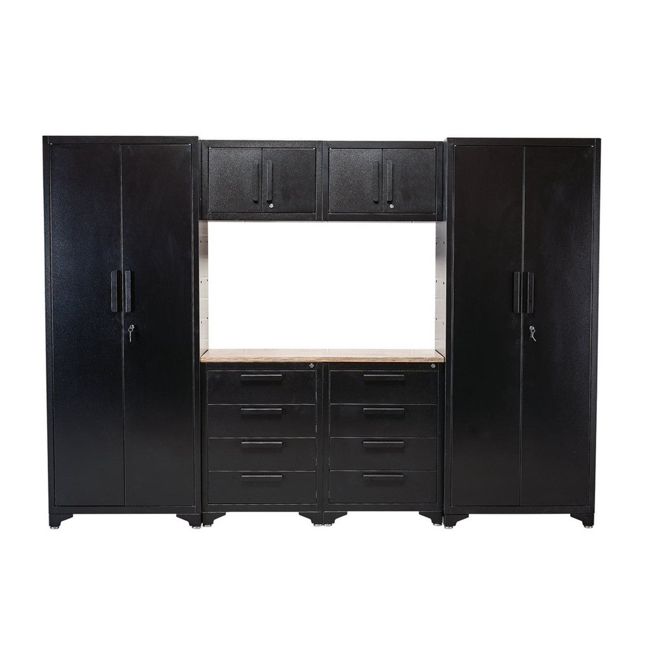 Draper Tools Double Garage Workstation with Lockable Cabinets and Drawers
