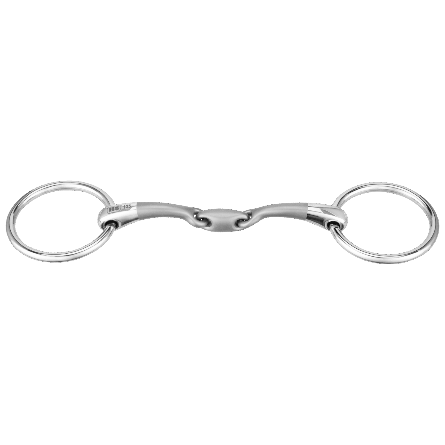 Sprenger Satinox Bradoon 12mm Stainless Steel Double Jointed 55mm Ring
