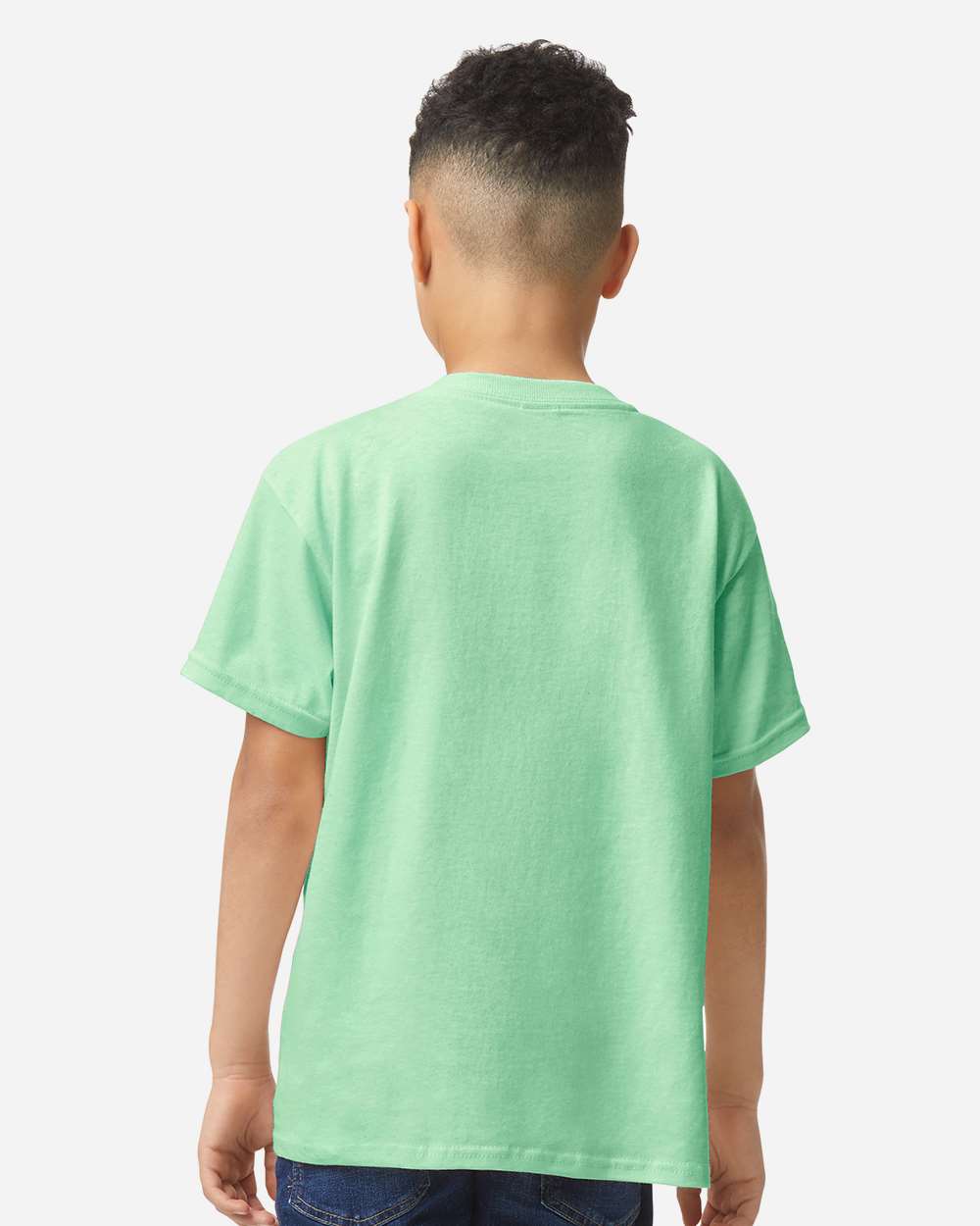 Gildan Heavy Cotton Youth T-Shirt Mint Green Soft Durable Pre-Shrunk 100% Cotton