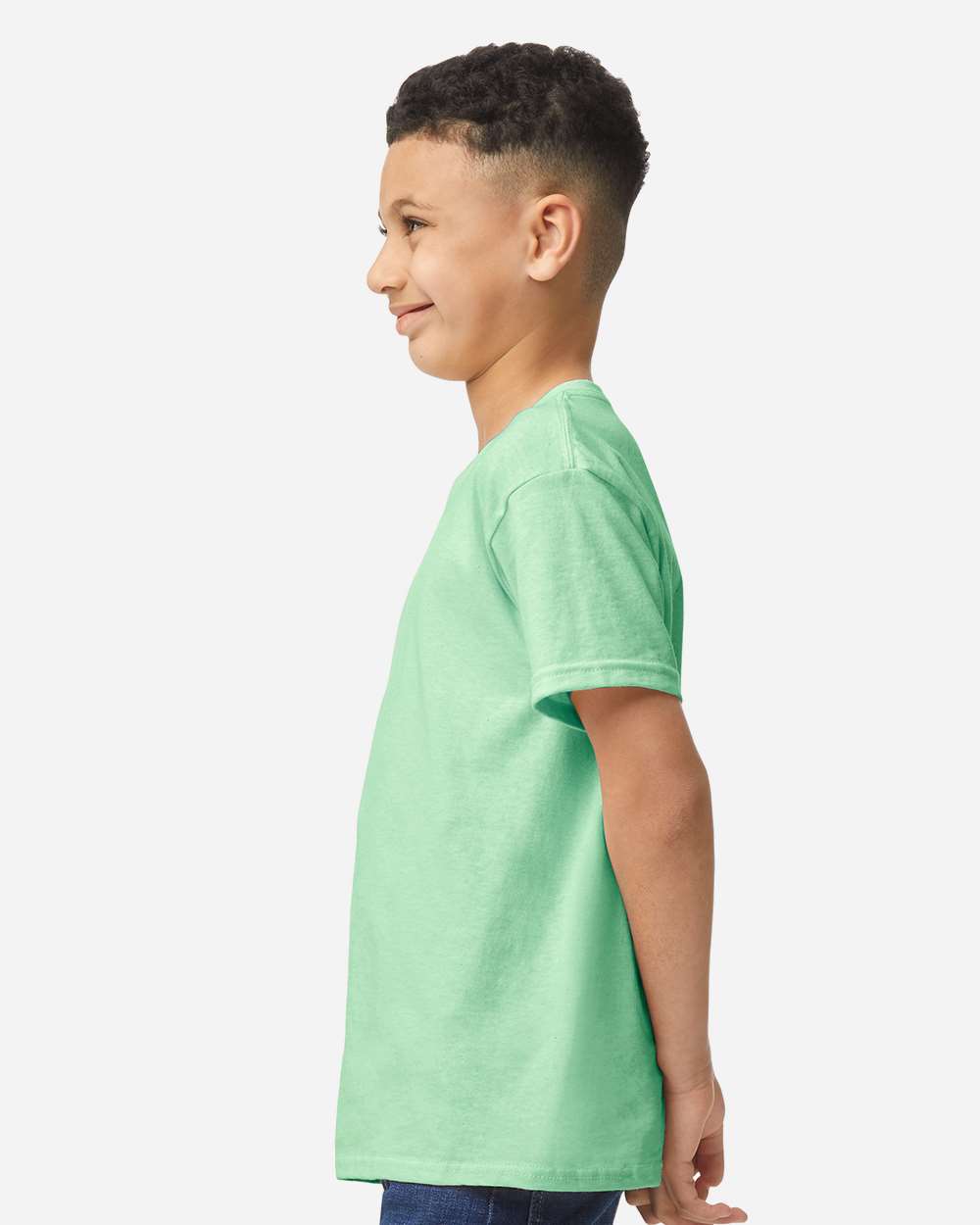 Gildan Heavy Cotton Youth T-Shirt Mint Green Soft Durable Pre-Shrunk 100% Cotton