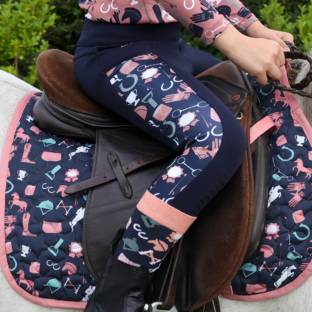 Little Rider Pony Passion Riding Tights By With Silicone Full Seat and Pocket