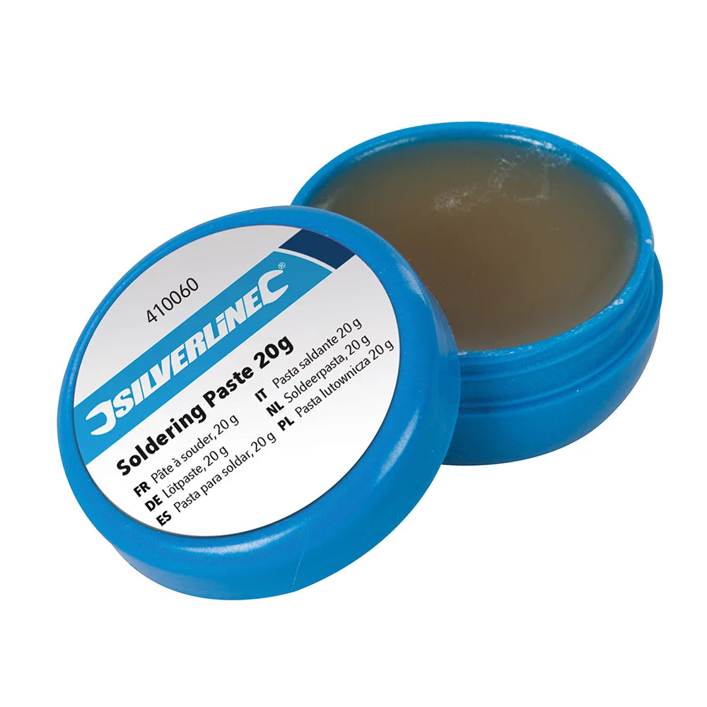 Silverline Soldering Paste 20g Lead-Free Ideal for Circuit Boards No Residue