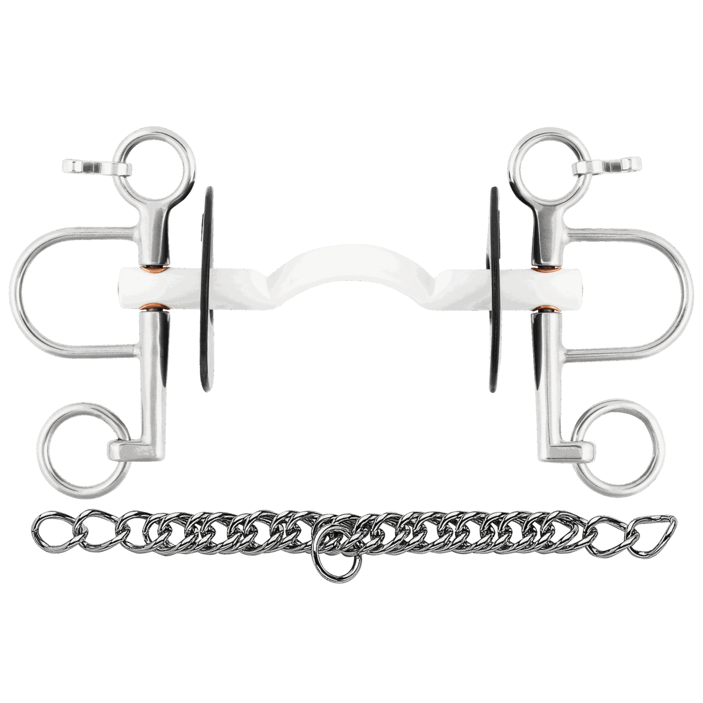 Sprenger Horse Nathe Pelham Hard Mullen Mouth 15mm With 5 5cm Port Cheeks Bit