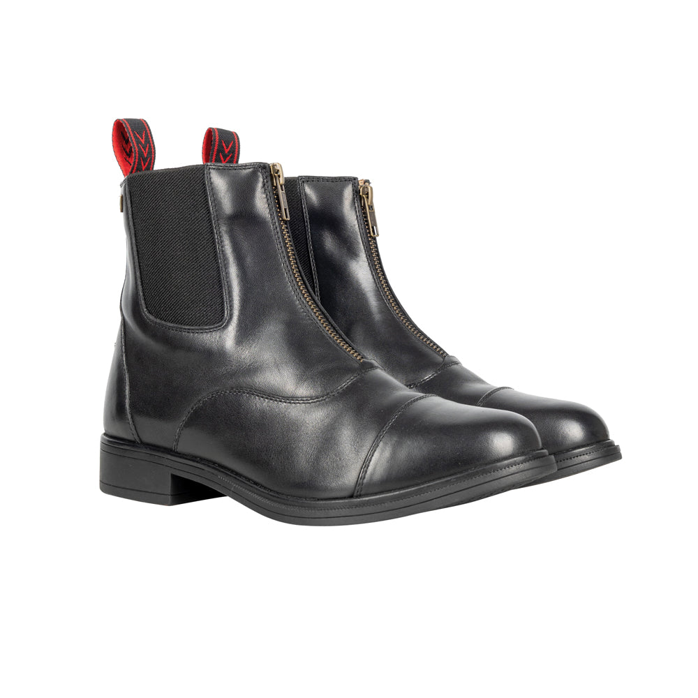 HY ProPriverno Davanti Zip Paddock Boot By Equestrian Aqua Repellent Leather