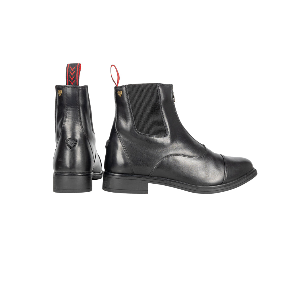 HY ProPriverno Davanti Zip Paddock Boot By Equestrian Aqua Repellent Leather
