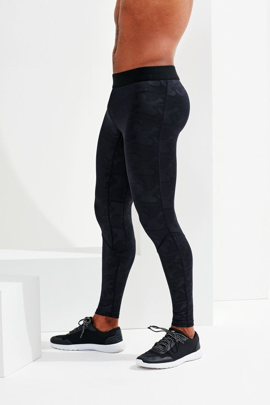 TriDri Training Leggings Full-Length Stretch Fabric Wide Waistband S-3XL