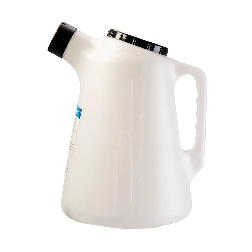 Silverline 5L Graduated Pourer with Flexible Spout and Screw-Top Lid
