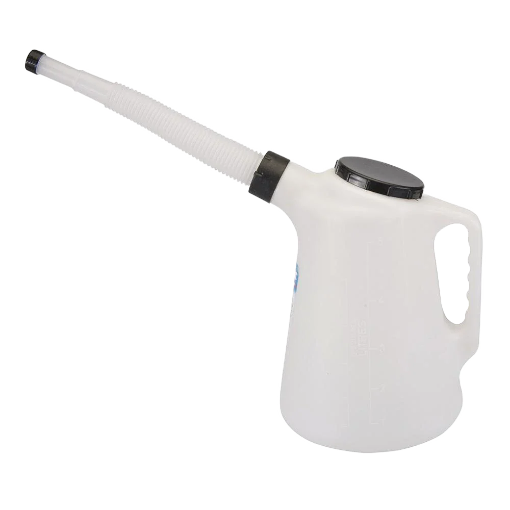 Silverline 5L Graduated Pourer with Flexible Spout and Screw-Top Lid