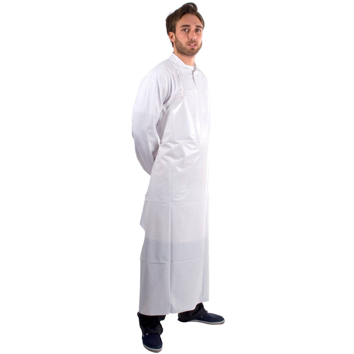 Supertouch PVC Aprons 0.35mm Smooth Neck Cord Non Metal Eyelets 25 Bags