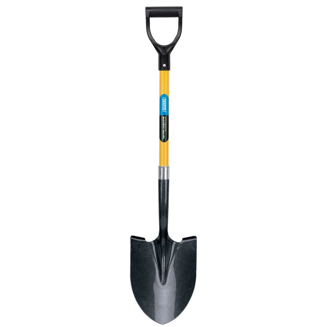 Draper Tools Round Point Builders Shovel Fibreglass Shaft Y-Dee Handle