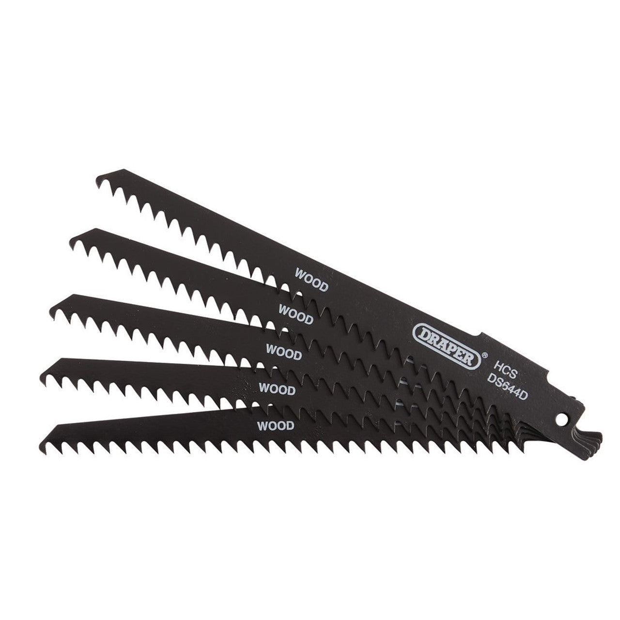 Draper Tools 150mm Reciprocating Saw Blades for Wood & Plastic Cutting, 5 Pack