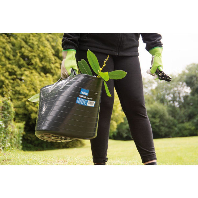 Draper Tools 42L Multi-Purpose Flexible Bucket Durable for Home Garden Use