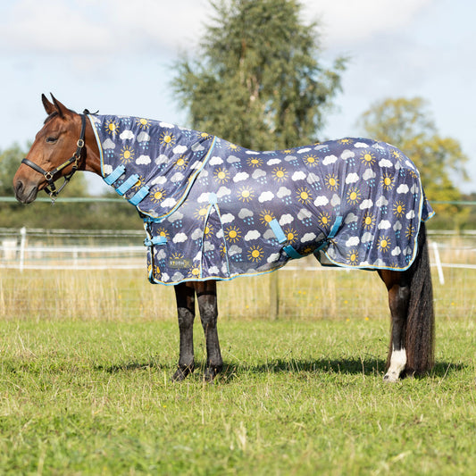 HY Horse StormX Original Come Rain Or Shine Combi Fly Rug Weather Print