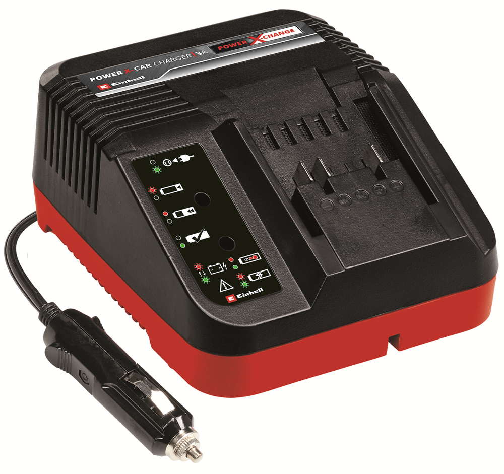 Einhell Power X-Change Car Charger 3A Fast Charging Universal Battery Charger