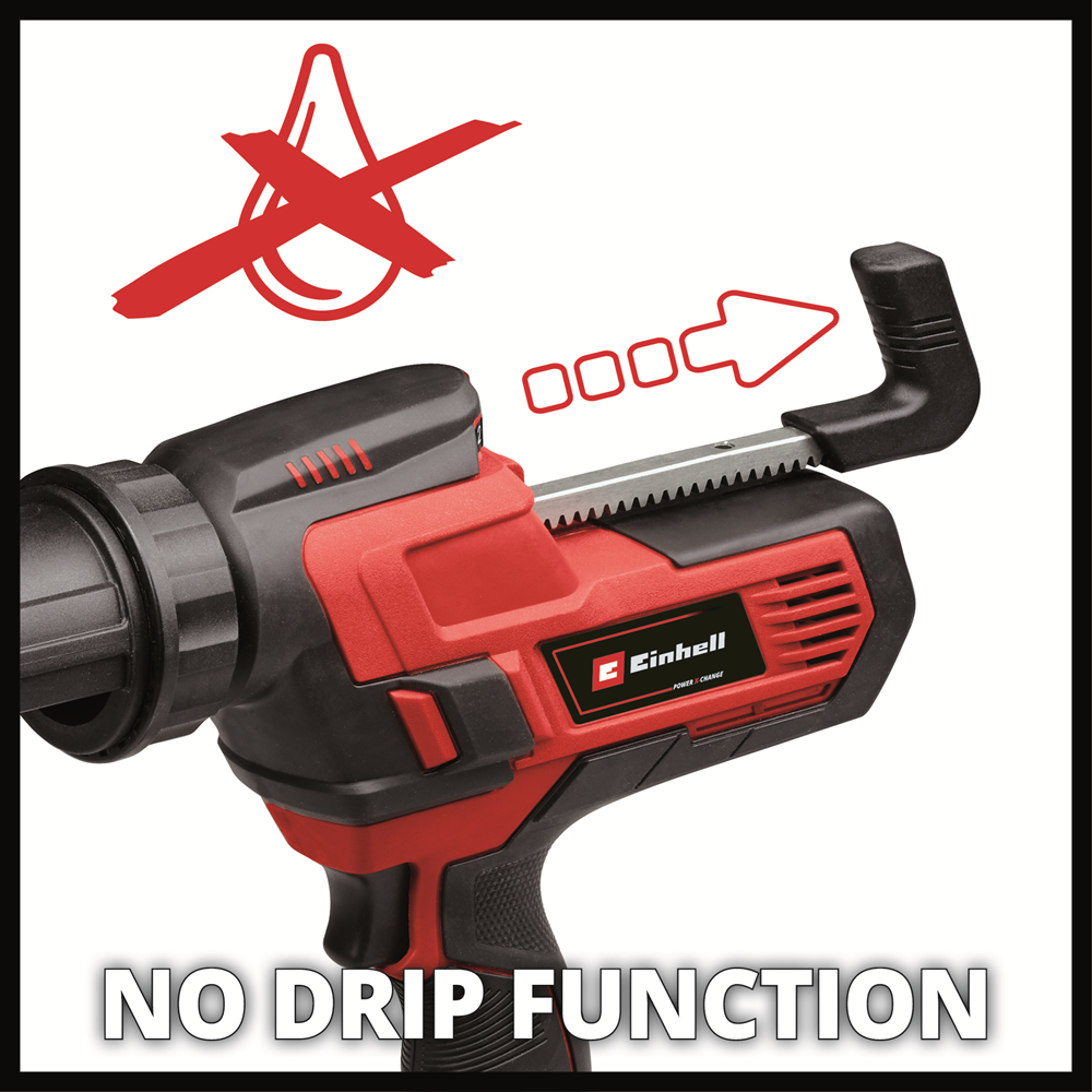 Einhell Power X-Change 18V Caulking Gun 2000N Adjustable Speed LED Ergonomic