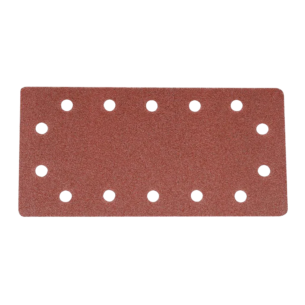 Silverline 10 Pack Hook & Loop 1/2 Sanding Sheets 80 Grit Aluminium Oxide