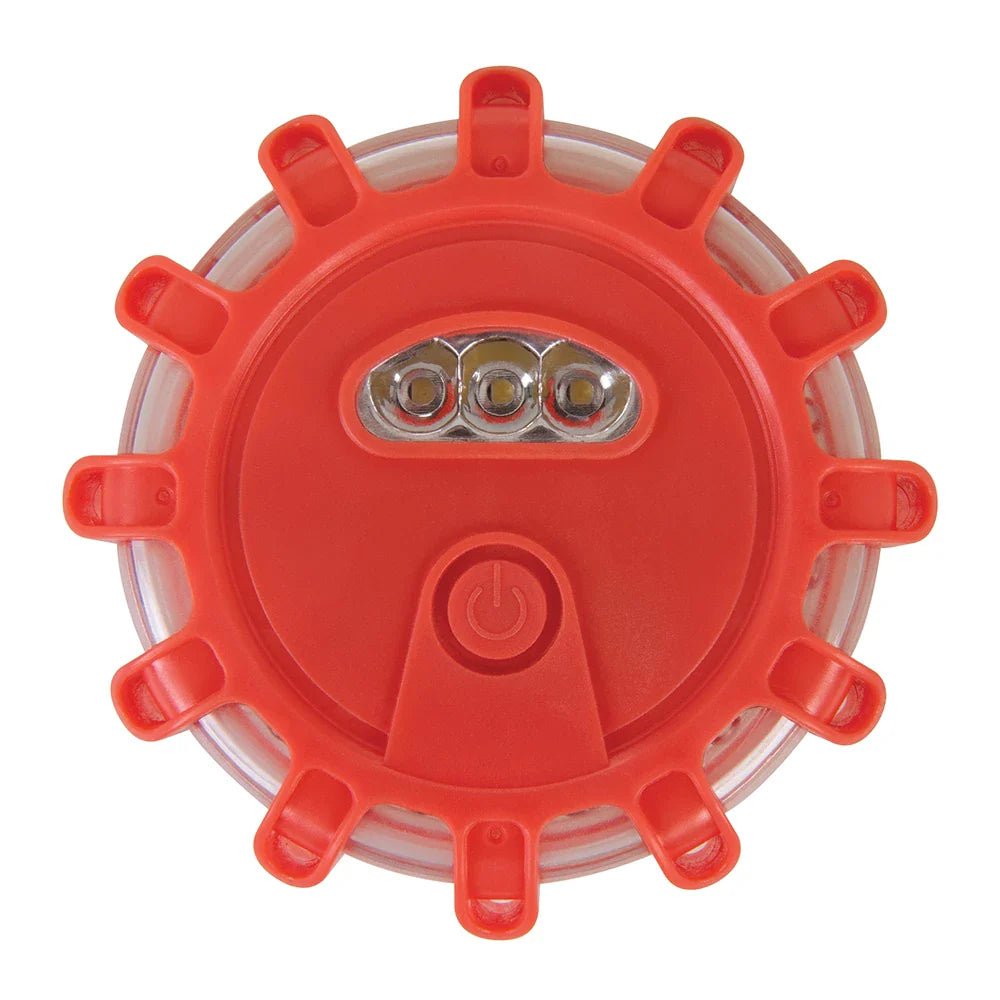 Silverline LED Red Beacon Light 12 Ultra-Bright LEDs 360Â° Rotating IP65