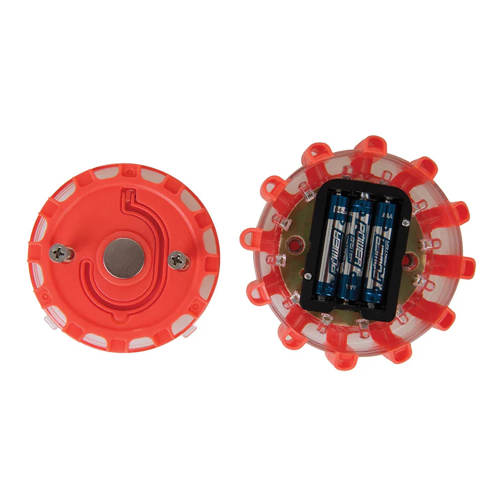 Silverline LED Red Beacon Light 12 Ultra-Bright LEDs 360Â° Rotating IP65